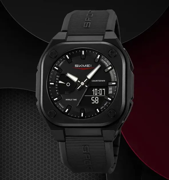 Годинник наручний чоловічий SKMEI 2328BK Black