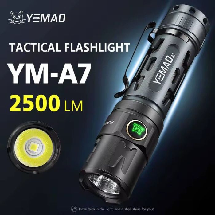 Портативний світлодіодний ліхтарик YEMAO YM-A7 2500Lm 6000K