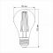 LED лампа VIDEX Filament A60F 10W E27 4100K