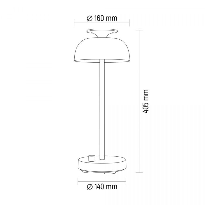 LED лампа настiльна з акумулятором VIDEX VL-TF23W 8.5W 4000K+RGB White