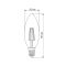 LED лампа TITANUM Filament C37 4W E14 4100K