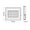 LED прожектор TITANUM TLF506 50W 6500K