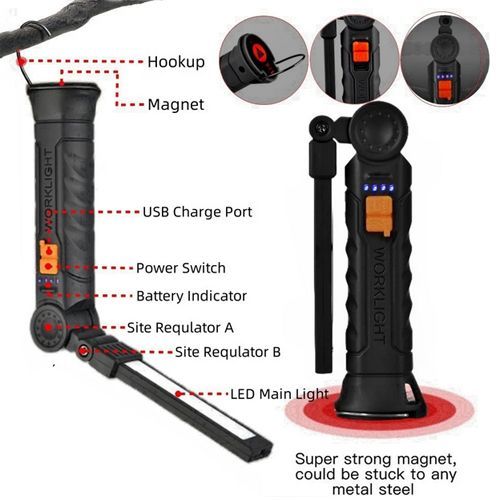 Ліхтар WORKLIGHT-G51-LED+COB
