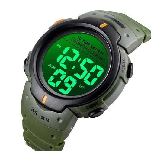 Годинник наручний чоловічий SKMEI 1068AG (Army green)