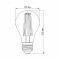 LED лампа VIDEX Filament A60FA 10W E27 2200K