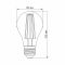 LED лампа VIDEX Filament A60FF 08W E27 1200K