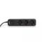 Мережевий подовжувач VIDEX ONCORD з/з 3п 3м (3x1.5мм) з кнопкою Black