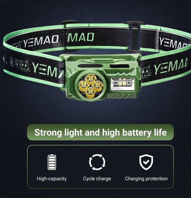 Налобний світлодіодний ліхтарик YEMAO YM-T614