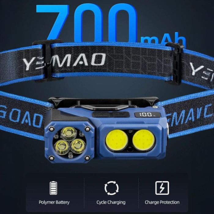 Налобний світлодіодний ліхтарик YEMAO YM-T615