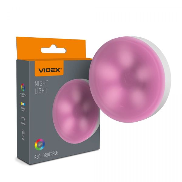 LED Світильник акумуляторний сенсорний VIDEX VL-NL064W-G