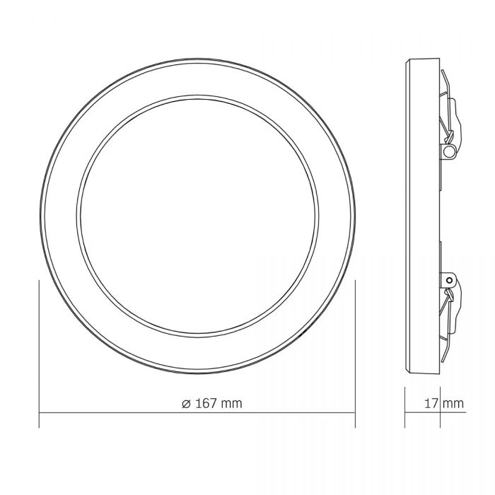 LED світильник круглий VIDEX DL6R 12W 3000K-4000K-6500K White