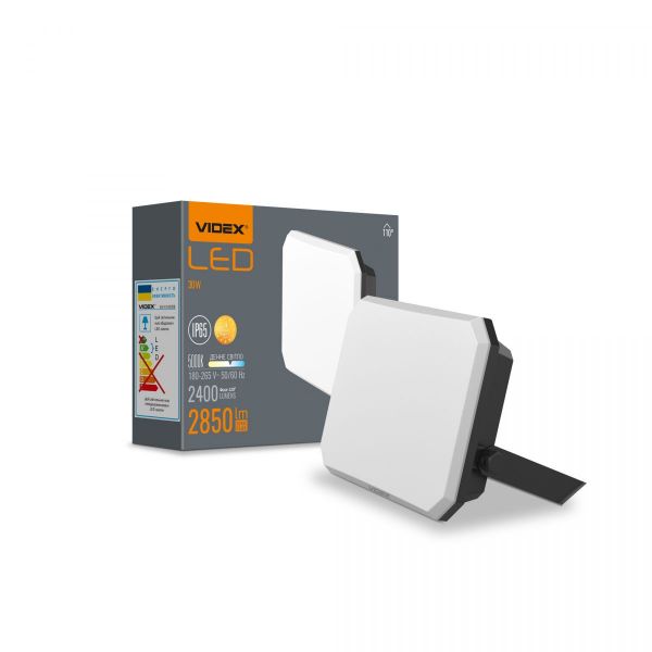 LED прожектор VIDEX F3 30W 5000K 220V Black