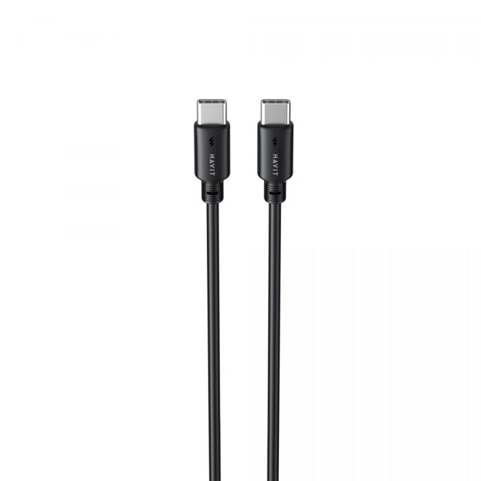 Кабель USB-C - USB-C HAVIT CB303C PD60W 3A 1м Black
