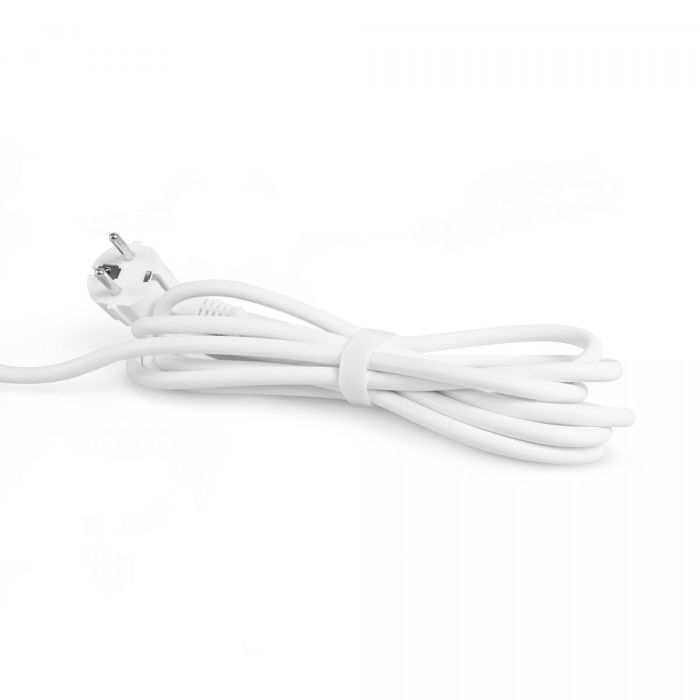 Мережевий подовжувач VIDEX ONCORD з/з 4п 3м (3x1.5мм) 3.4А USB(QC3.0) +USB-C(PD20W) з кнопкою White