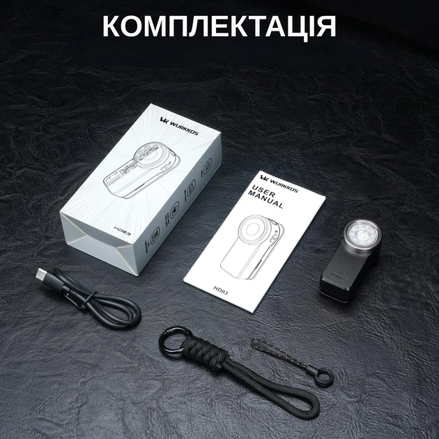 Портативний світлодіодний ліхтарик Wurkkos HD03 680Lm Black