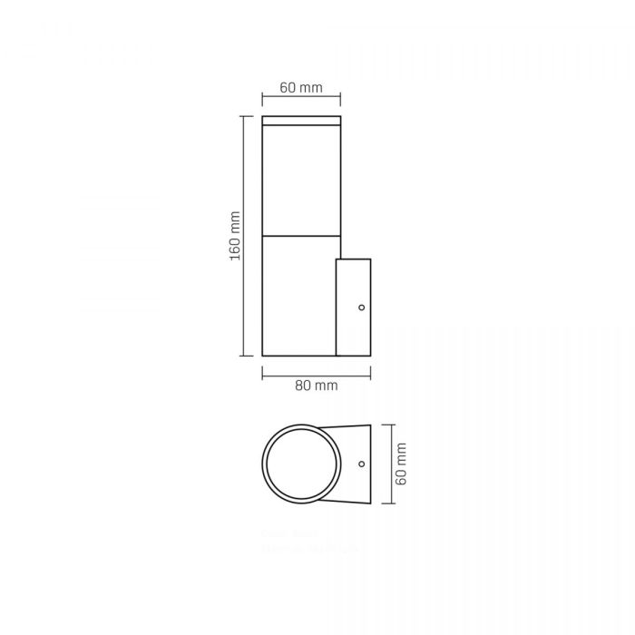 LED Світильник архітектурний AR091B IP54 VIDEX GU10