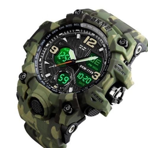Годинник наручний чоловічий SKMEI 1155 Green Camo
