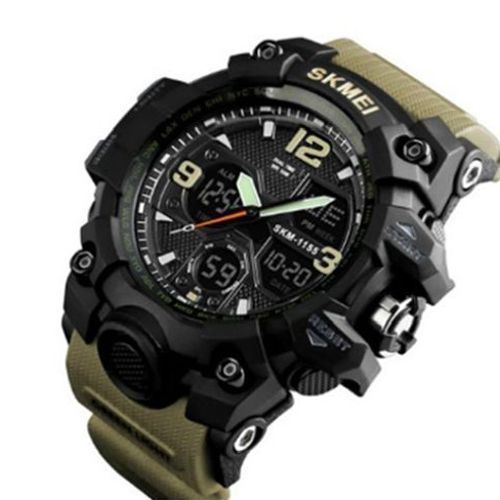 Годинник наручний чоловічий SKMEI 1155 Khaki