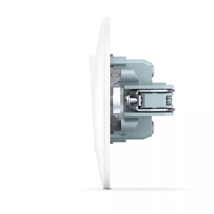 Вимикач двоклавішний білий VIDEX BINERA