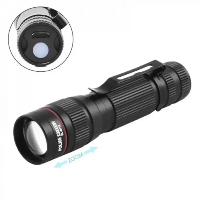 Ліхтарик кишеньковий Police B518-XPE micro USB