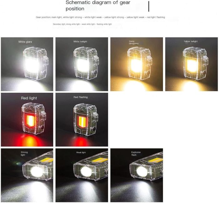 Акумуляторний LED-ліхтарик D48-1 з запальничкою (Чорний)