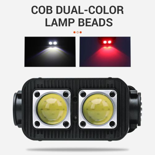 Ліхтар налобний K372/L-31-2COB(white+red)