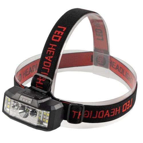 Фонарь налобный 910A-XPE+12SMD, 1x18650