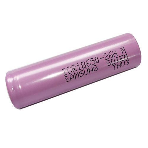 Акумулятор 18650, Samsung Li-ion, 2600mAh (ICR18650-26H M)