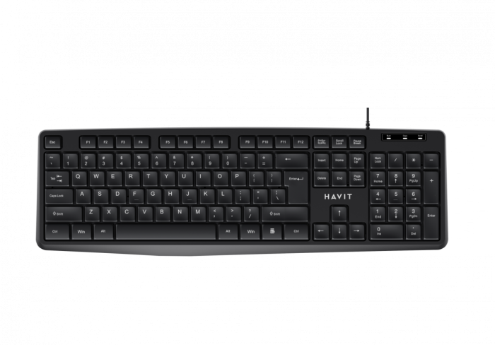 Дротова клавіатура HAVIT HV-KB2006 USB Black