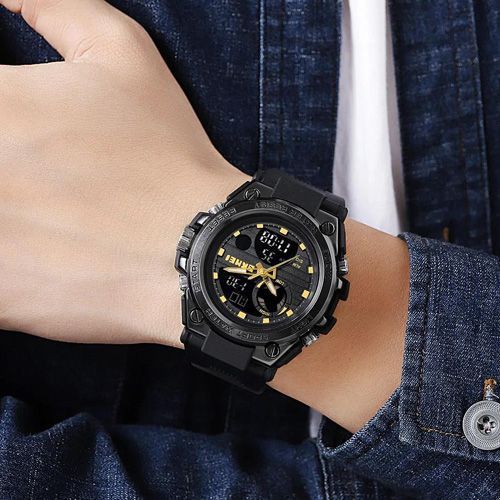 Чоловічий годинник Skmei 2031BKGD Black-Gold