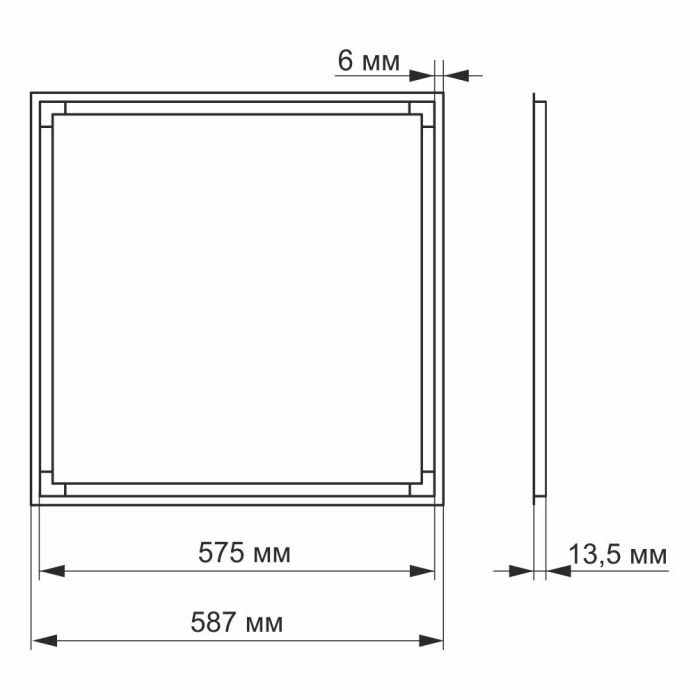 LED панель ART VIDEX 40W 4100K 2шт/упак