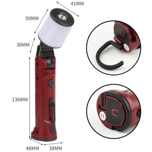 Ліхтарик WORKLIGHT-72-XPE+COB(white+red)