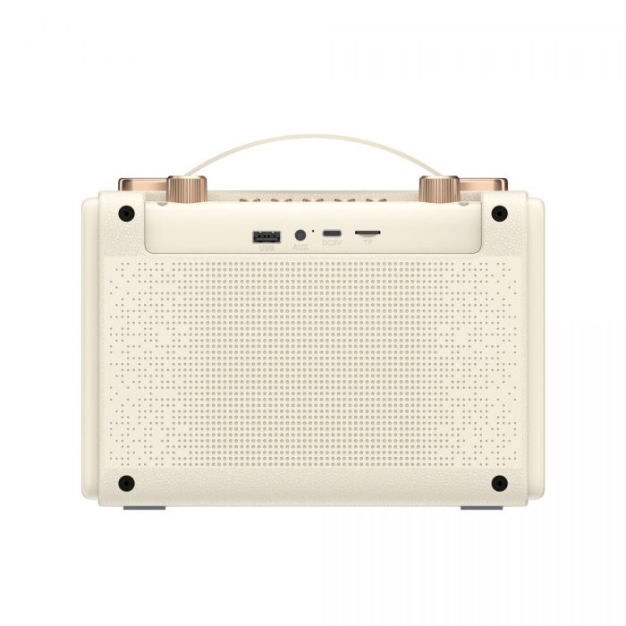 Портативна ретро колонка караоке HAVIT SK823BT 16W RGB Beige