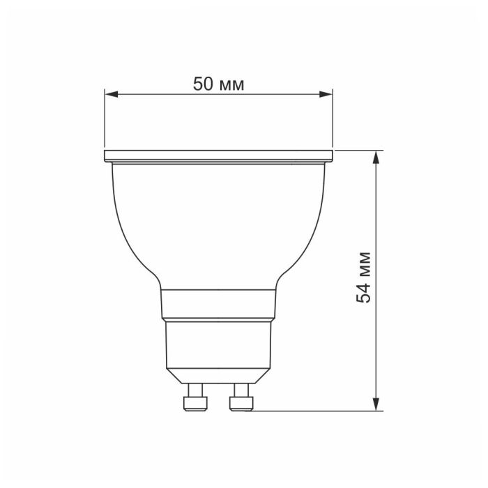 LED лампа VIDEX MR16e 6W GU10 3000K