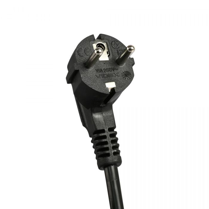 Сетевой удлинитель VIDEX ONCORD с/с 3п 3м (3x1.5мм) 2.4А 2USB+USB-C с кнопкой Black