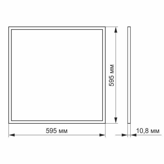 LED панель VIDEX 40W 6200K матова 2шт/упак