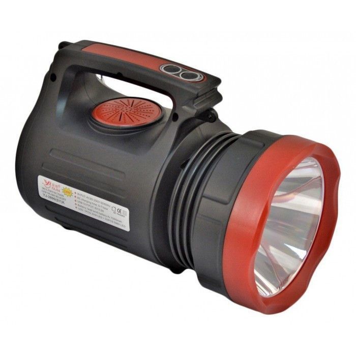 Ліхтар переносний Luxury 1908, 10W+22LED, FM радіо, power bank, TF card, сон. панель