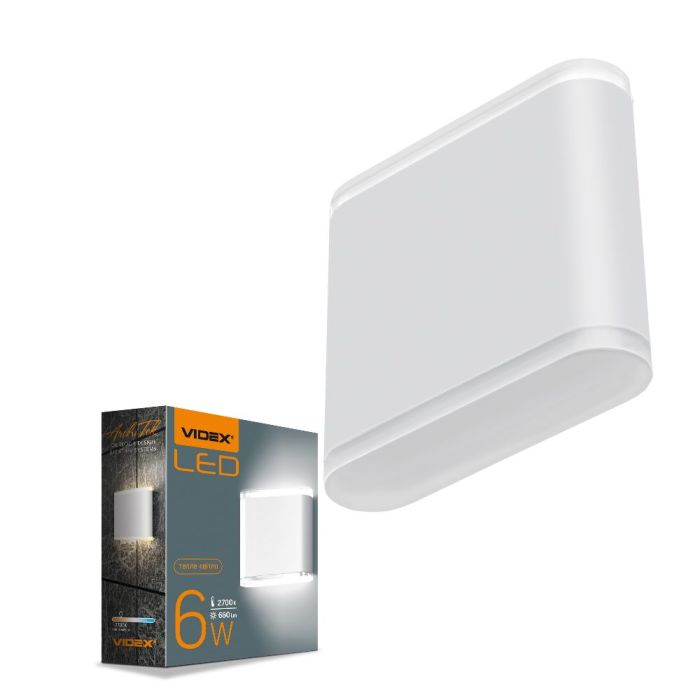 LED Світильник архітектурний AR06 IP54 VIDEX 6W 2700K білий