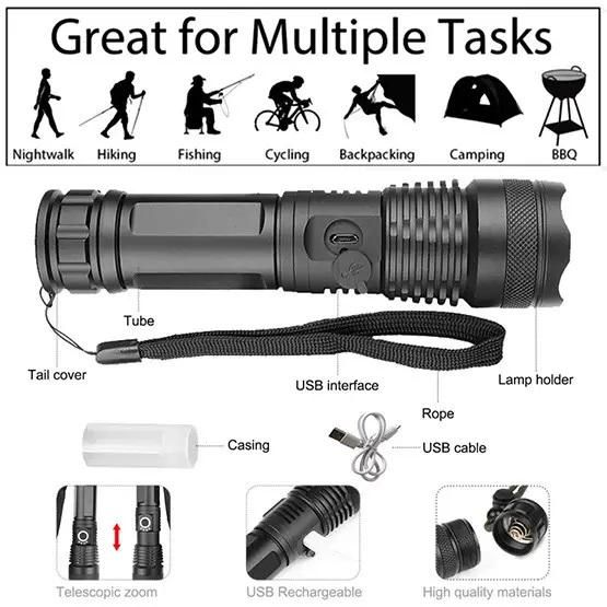 Ліхтарик Bailong X71-P90-26650