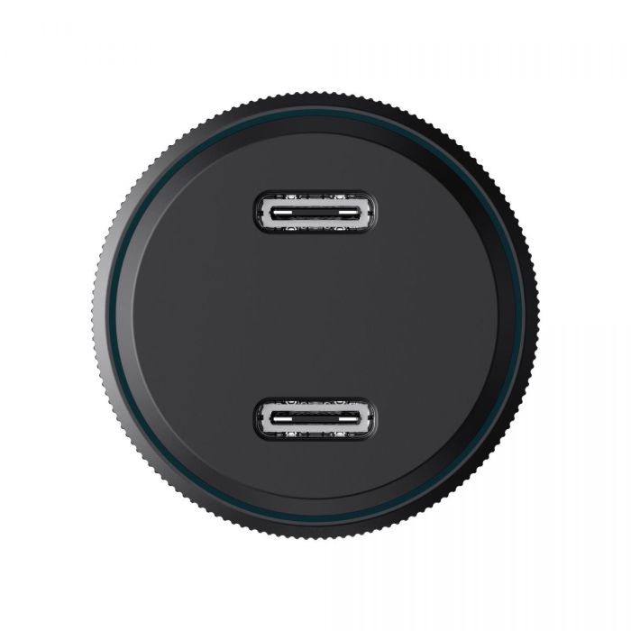 Автомобільний зарядний пристрій HAVIT HV-CC2014 60W 2xUSB-C Black