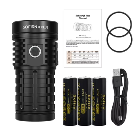 Портативний світлодіодний ліхтарик Sofirn Q8PLUS 16000Lm 6000K