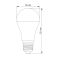 LED лампа VIDEX A65e 20W E27 4100K