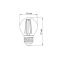LED лампа TITANUM Filament G45 4W E27 4100K
