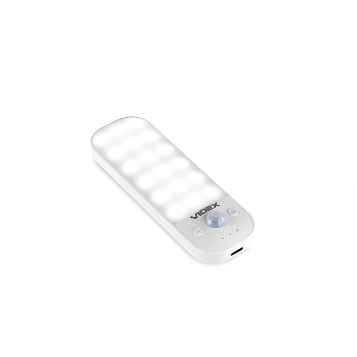 LED Світильник акумуляторний з датчиком руху VIDEX VL-NL014W-S