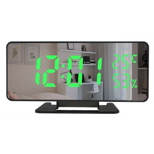 Настольные LED часы - будильник с термометром и гигрометром VST-888Y-4