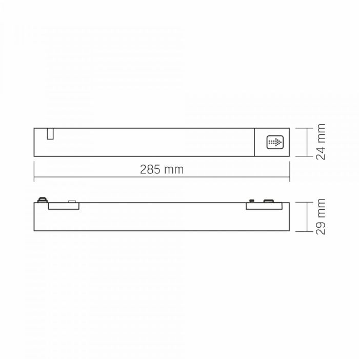 Блок питания для магнитных трековых систем VIDEX 100W VL-TRMS-P100B Наружный