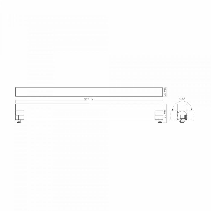 LED світильник трековий VIDEX TR05 30W 4100K 220V чорний