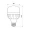 LED лампа TITANUM A80 20W E27 6500К
