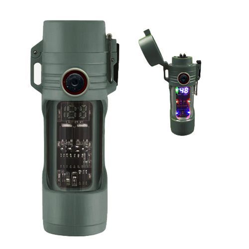 Ліхтар-запальничка MULTIFUNCTIONAL D66-COB Army Green