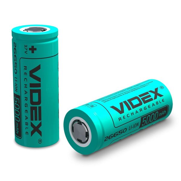 Акумулятор Videx Li-ion 26650 (без захисту) 5000mAh